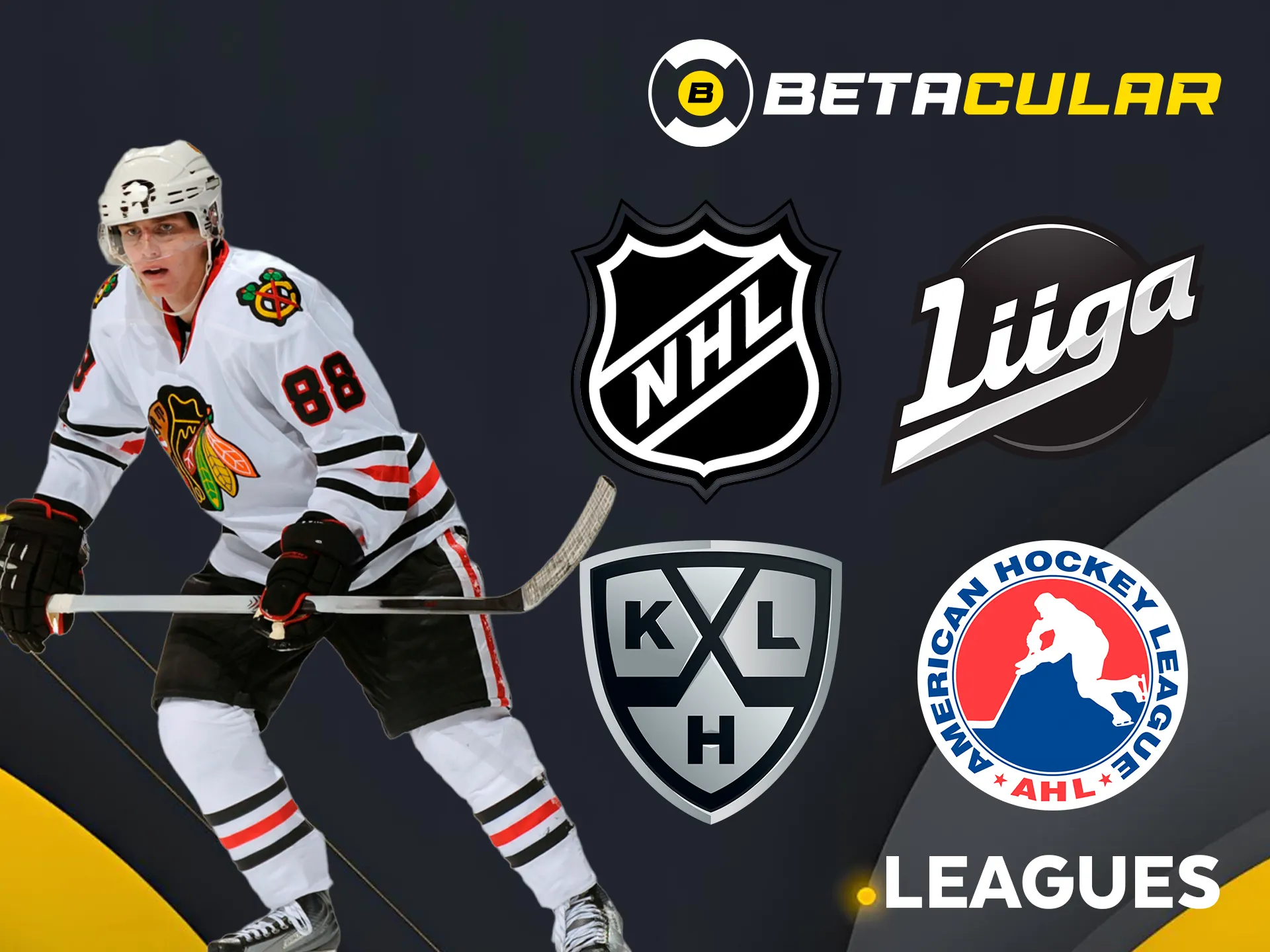 Discover top hockey leagues on the Betacular site.